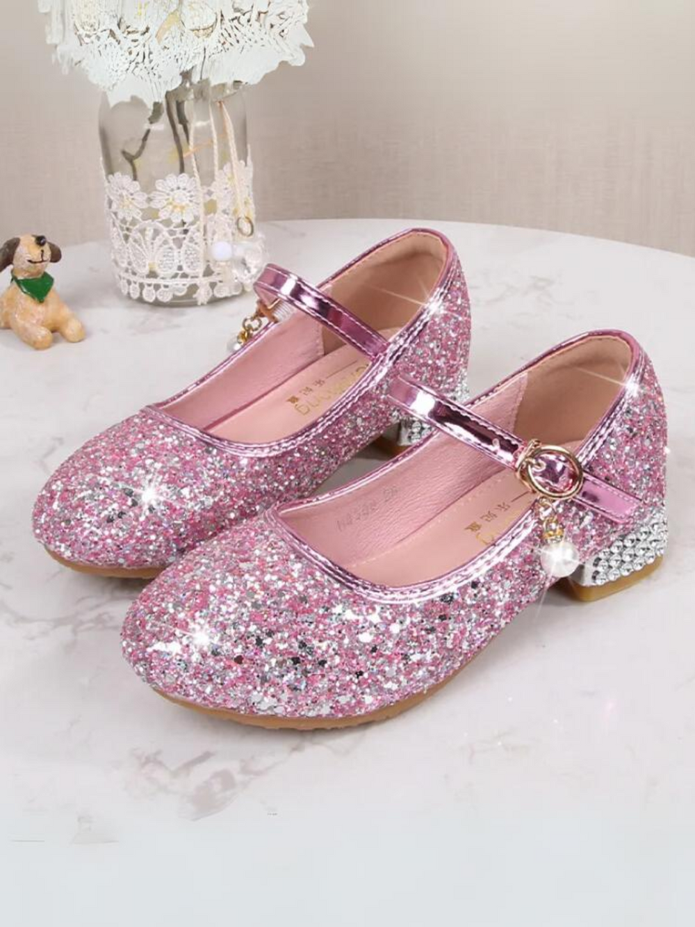Mia Belle Girls Sequin Mary Jane Heels | Shoes By Liv & Mia