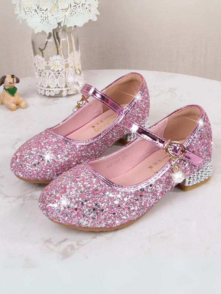 Mia Belle Girls Sequin Mary Jane Heels | Shoes By Liv & Mia