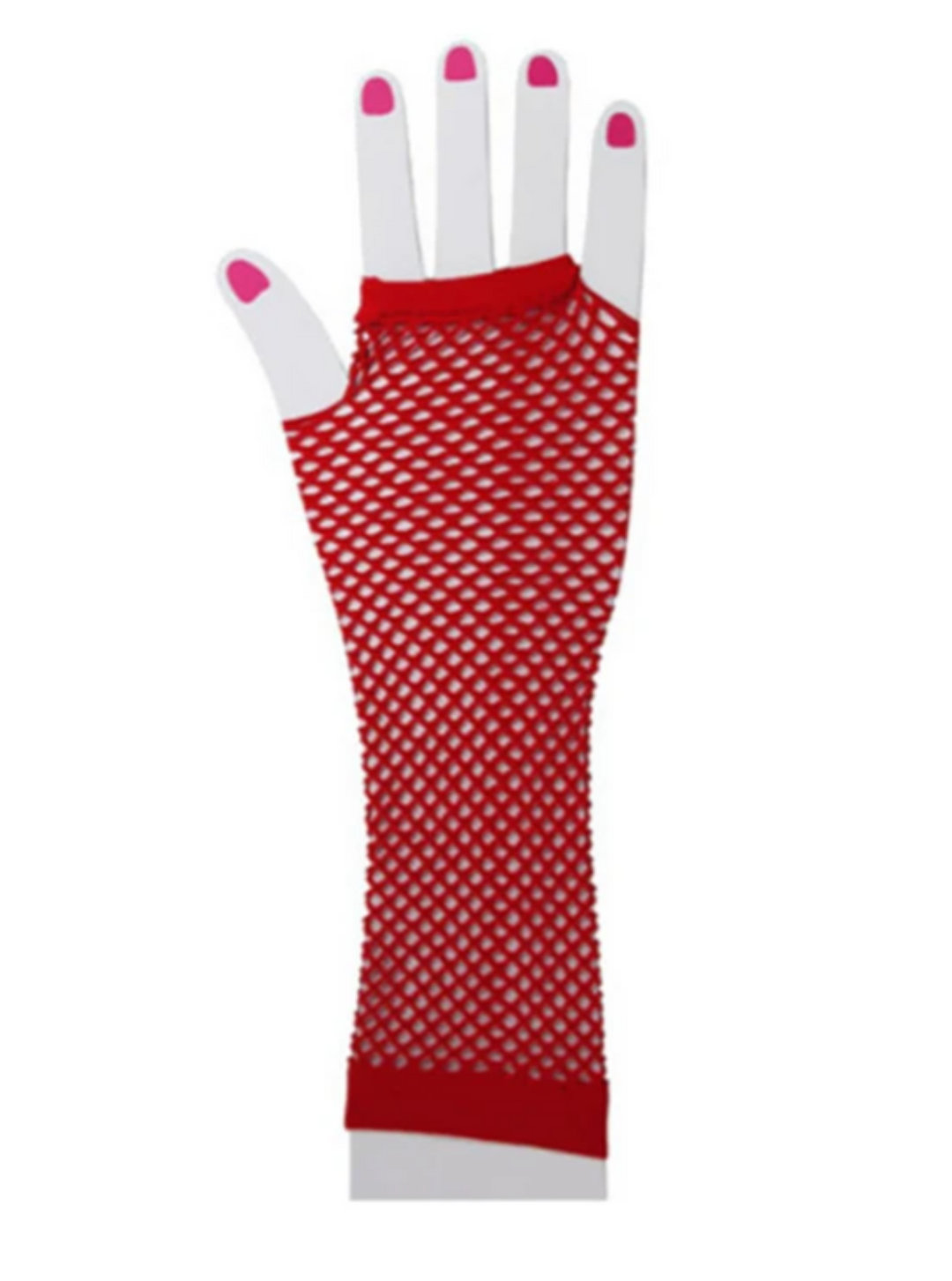 Halloween Accessories | Mesh Forearm Fishnet Gloves | Mia Belle Girls