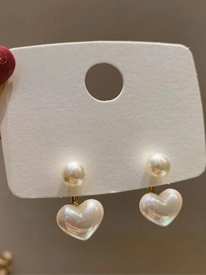 Mia Belle Girls Pearl Heart Earrings | Girls Accessories