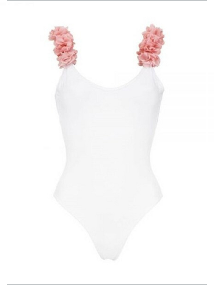 Mommy & Me Swimsuit | Floral Strap One Piece Swimsuit | Mia Belle Girls