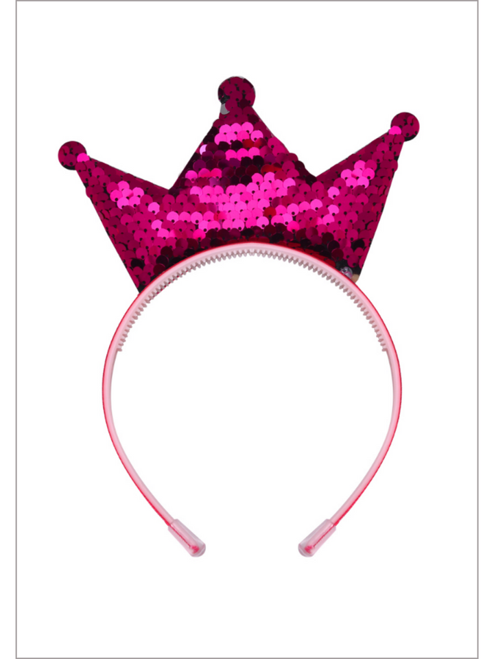 Queen Of Cuteness Sequin Crown Headband