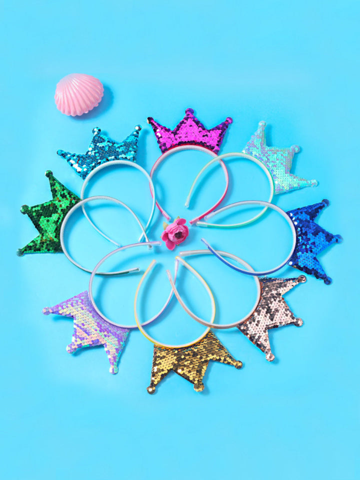 Queen Of Cuteness Sequin Crown Headband