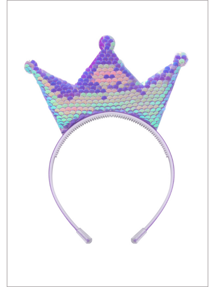 Queen Of Cuteness Sequin Crown Headband