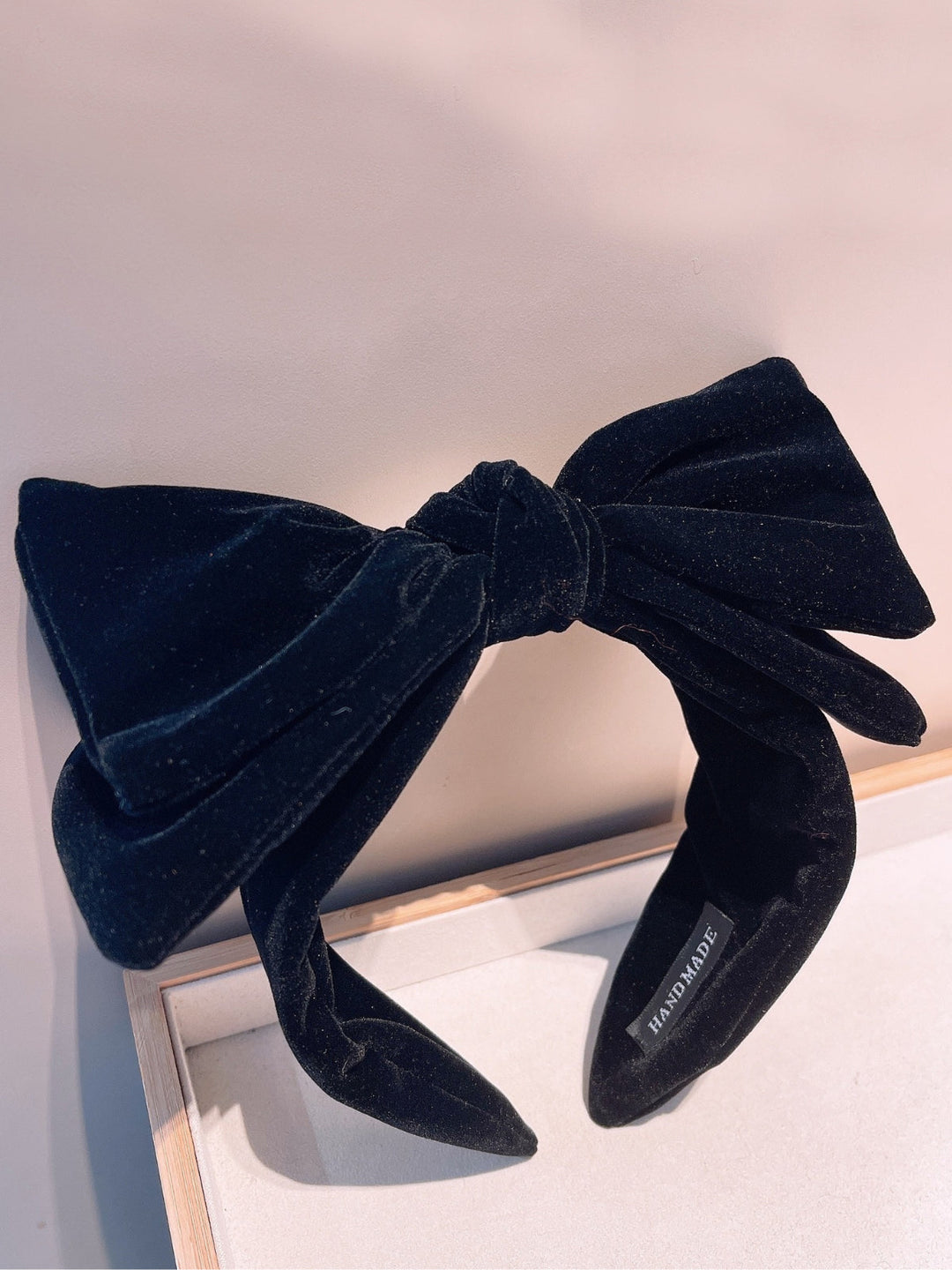 Mia Belle Girls Velvet Bow Headband | Girls Accessories