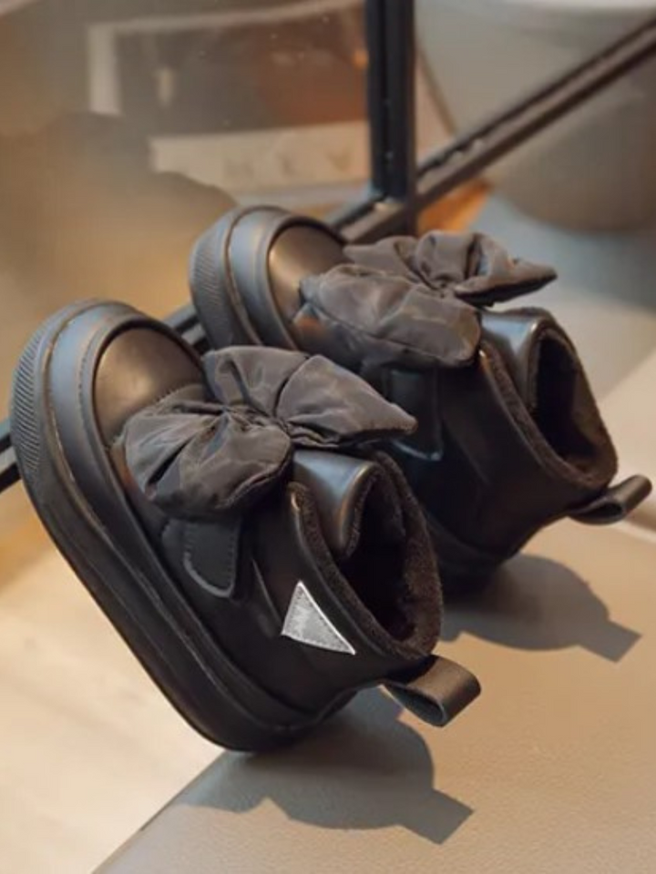 Mia Belle Girls Bow-Embellished Snow Boots | Shoes By Liv & Mia