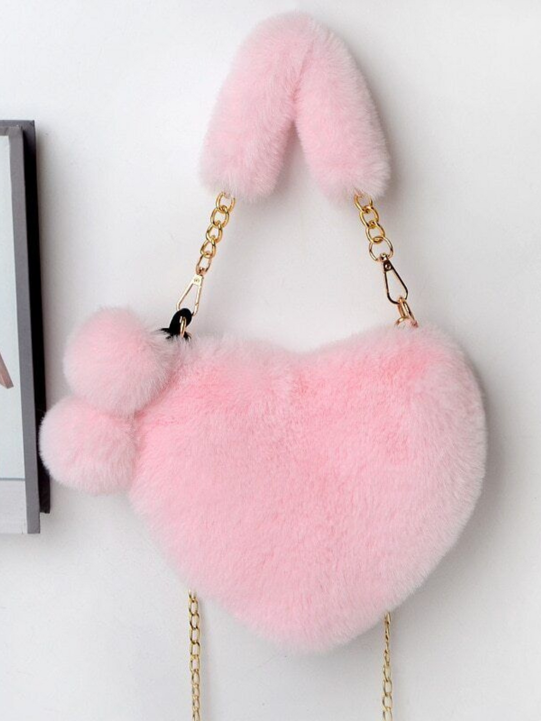 Girls Fashion Accessories | Faux Fur Heart Purse | Mia Belle Girls