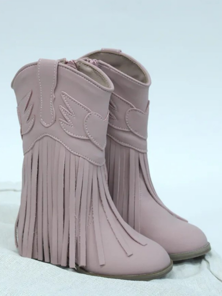 Mia Belle Girls Fringe Cowboy Boots | Shoes By Liv & Mia