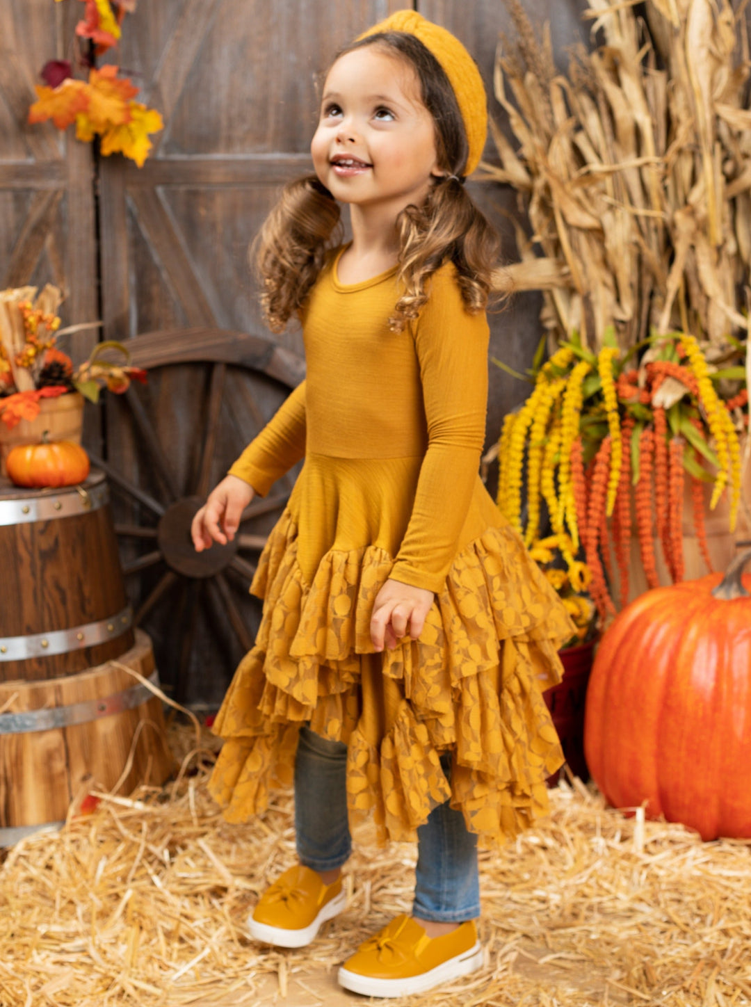 Cute Outfits For Girls | Lace Ruffle Tunic Dress | Mia Belle Girls