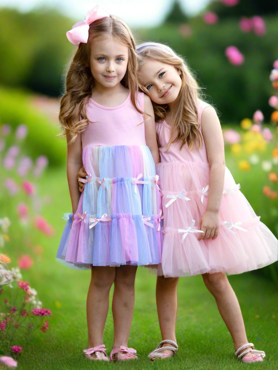 Blush Bow Tutu Dress