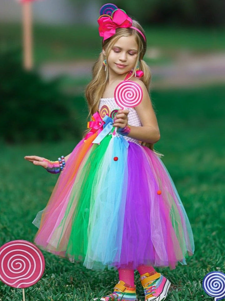 Kids Halloween Costume | Candy Fairy Tutu Dress Set | Mia Belle Girls