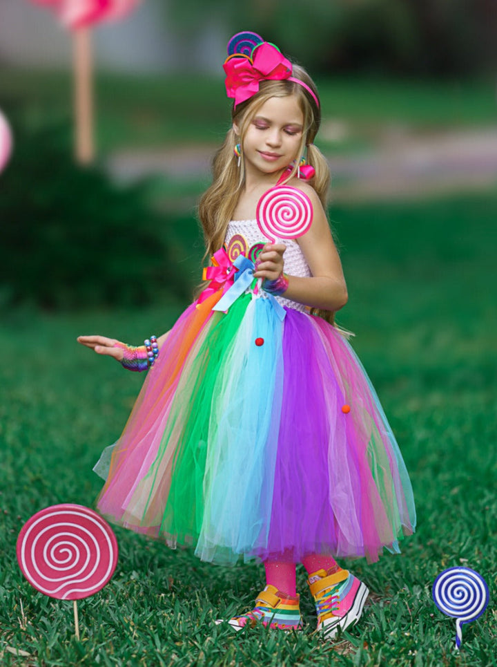 Kids Halloween Costume | Candy Fairy Tutu Dress Set | Mia Belle Girls