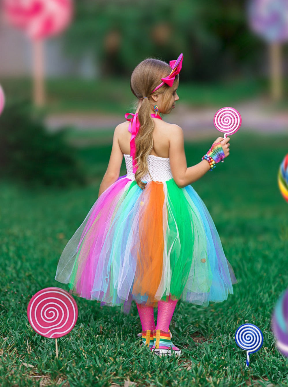 Kids Halloween Costume | Candy Fairy Tutu Dress Set | Mia Belle Girls