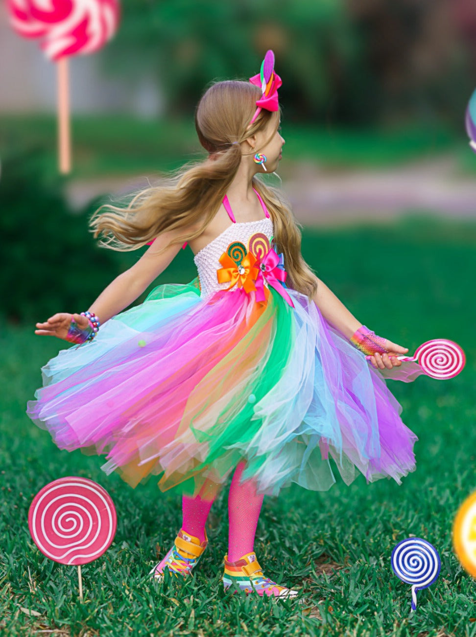 Kids Halloween Costume | Candy Fairy Tutu Dress Set | Mia Belle Girls