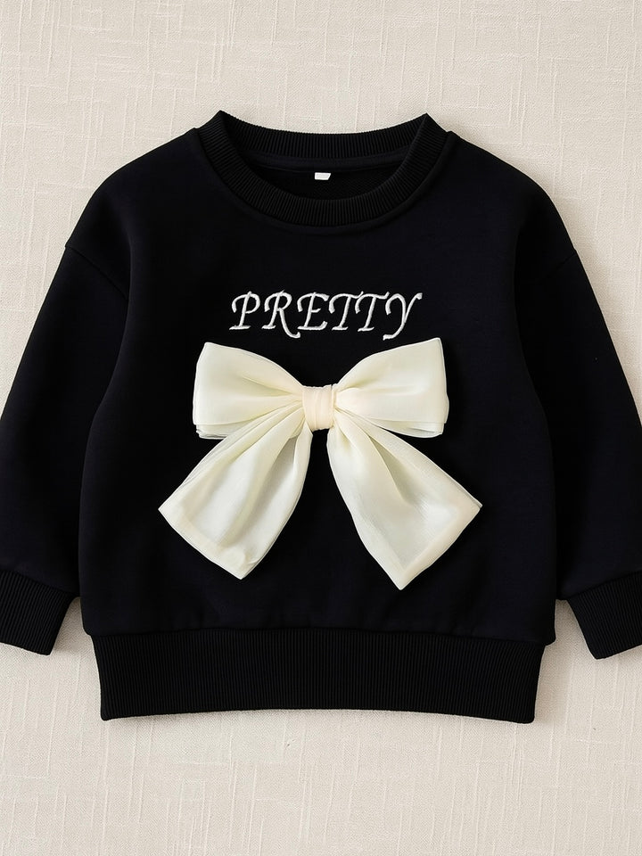 Pretty Statement Bow Sweatshirt