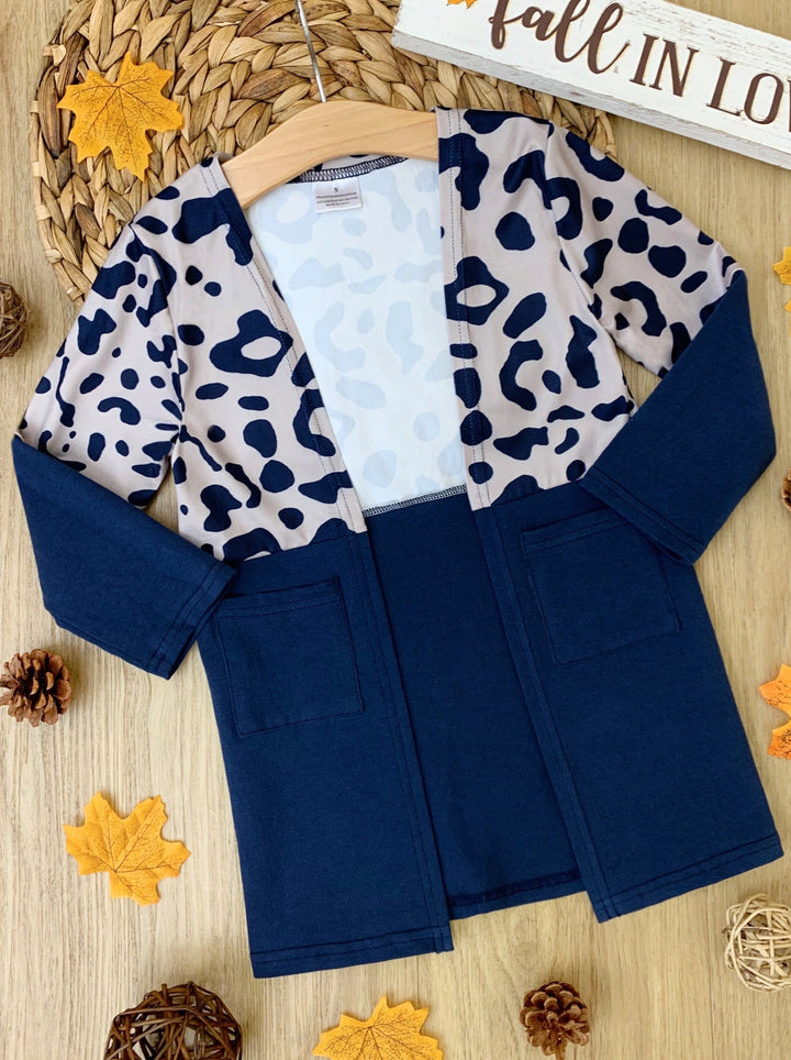 Mommy & Me Sweaters | Leopard Colorblock Cardigans | Mia Belle Girls