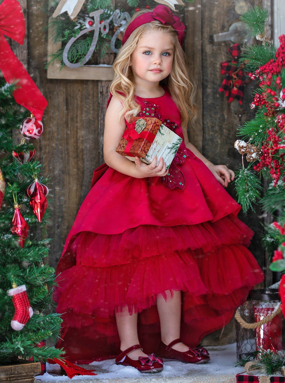 Girls Winter Formal Dress | Layered Hi-lo Dress | Mia Belle Girls