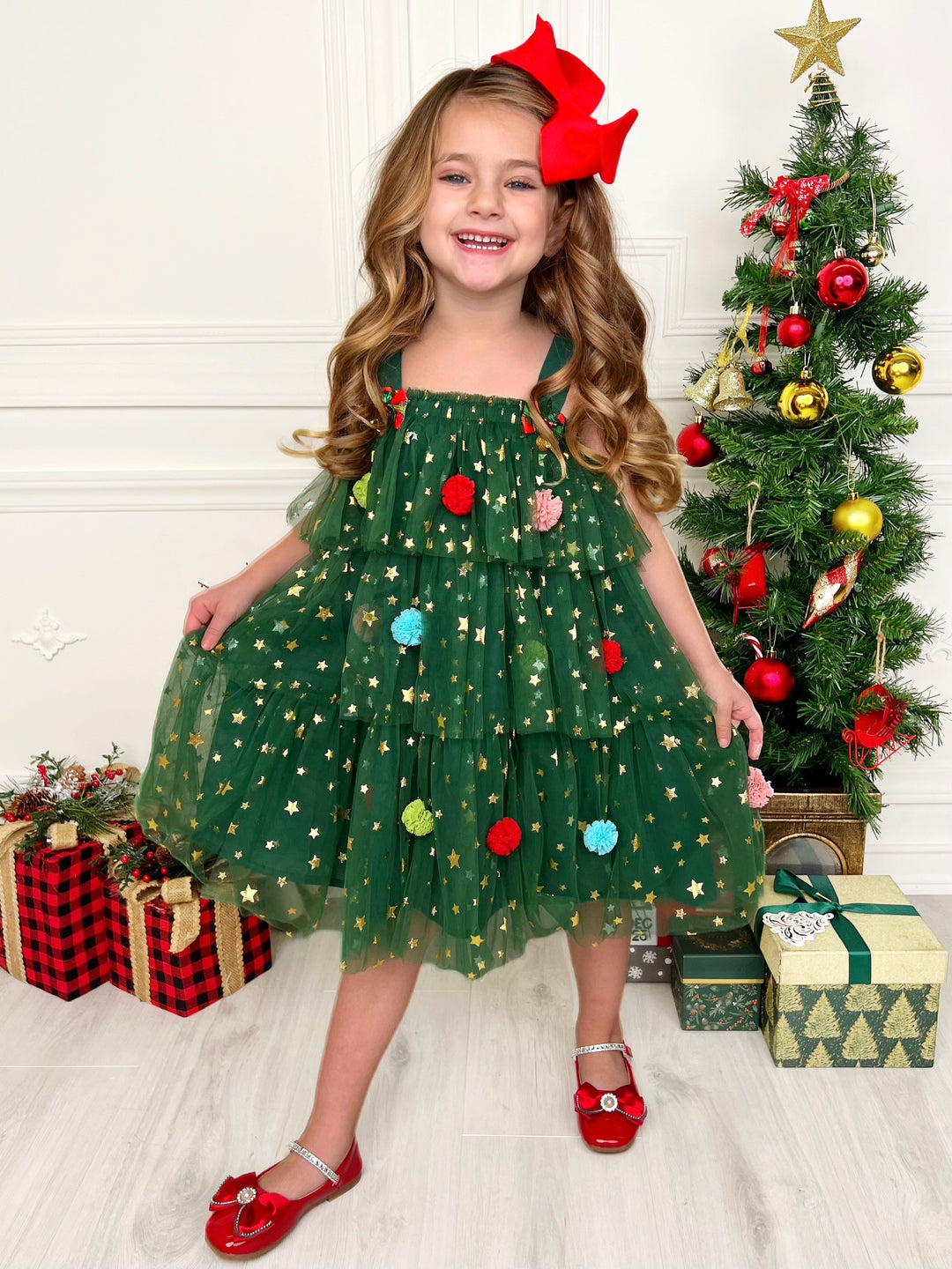 Christmas Ornament Starry Tulle Dress