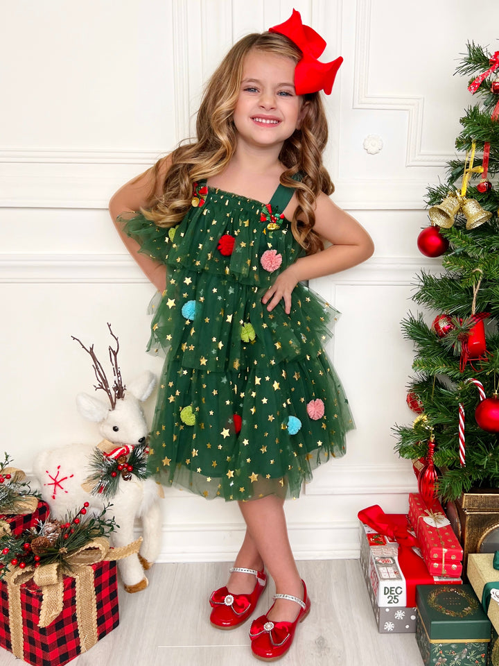 Christmas Ornament Starry Tulle Dress