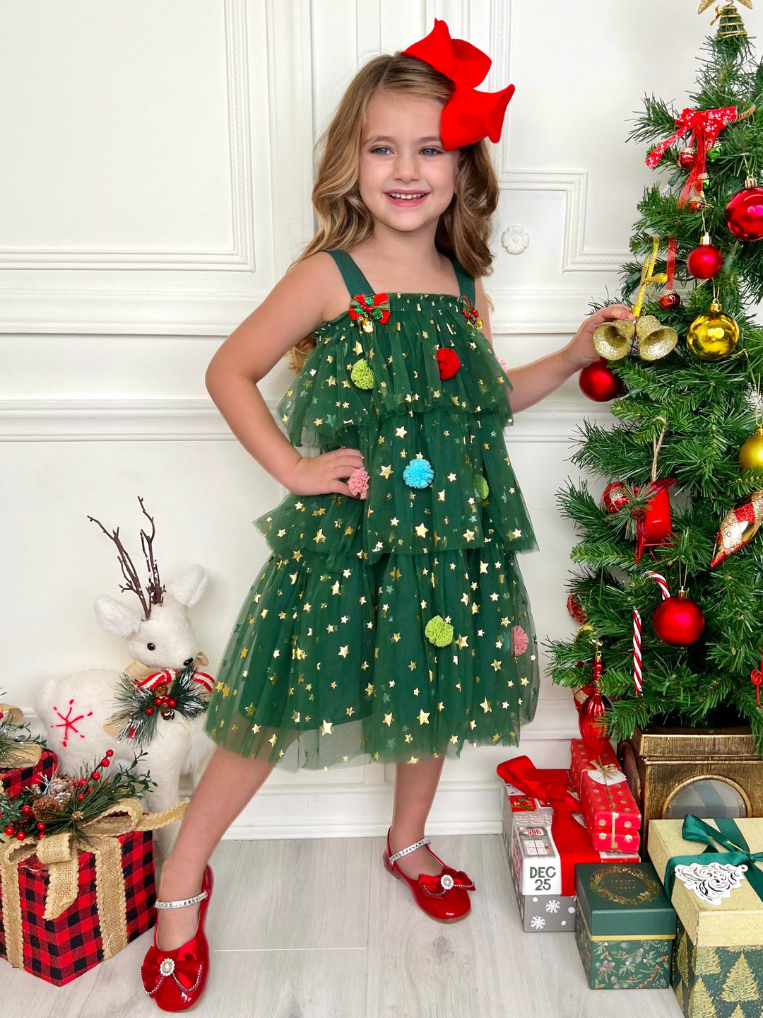 Christmas Ornament Starry Tulle Dress