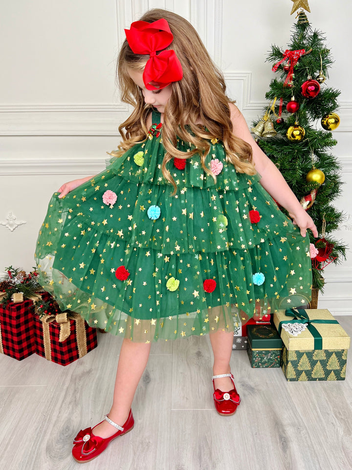 Christmas Ornament Starry Tulle Dress