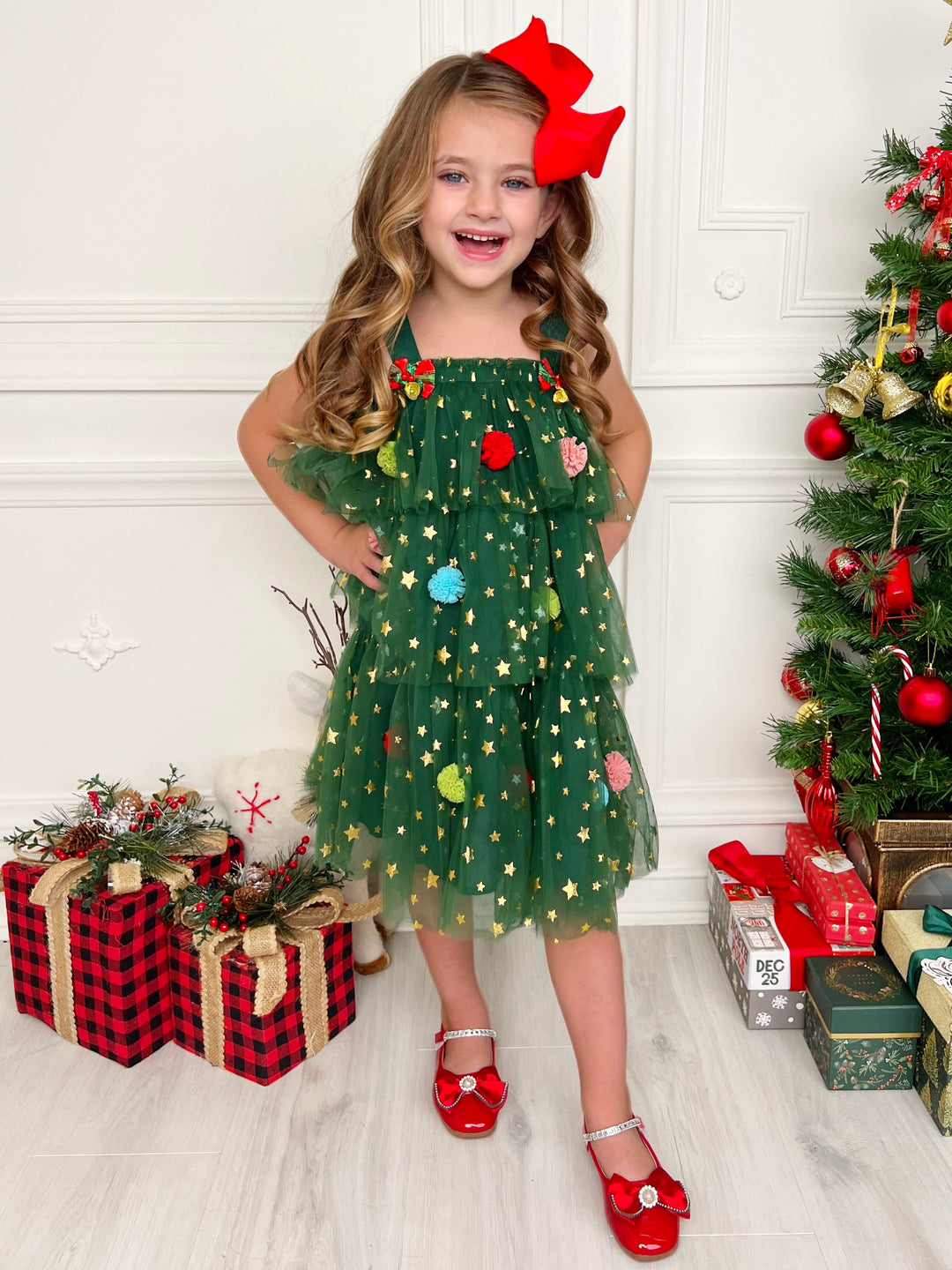 Christmas Ornament Starry Tulle Dress