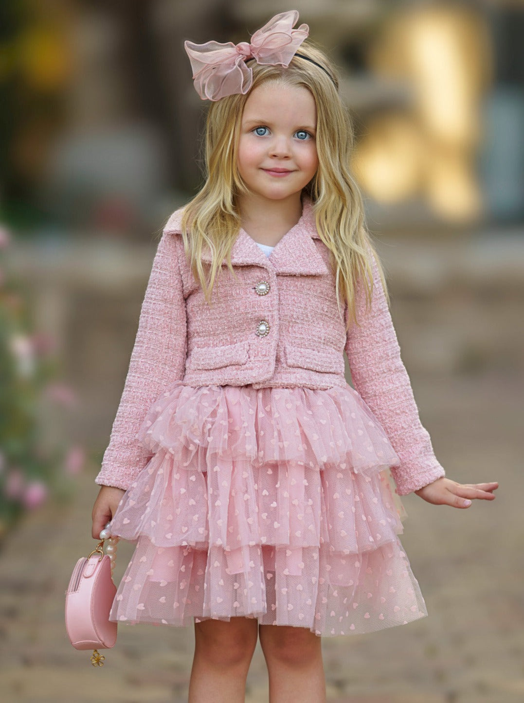 Fairy Flutter Pink Jacket & Tutu Skirt Set