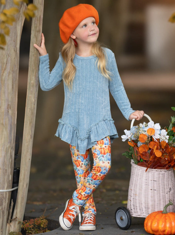 Pumpkin Patch Ruffle Tunic and Legging Set