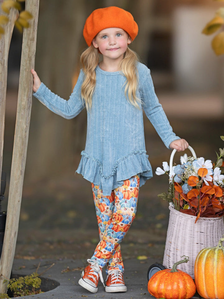 Pumpkin Patch Ruffle Tunic and Legging Set