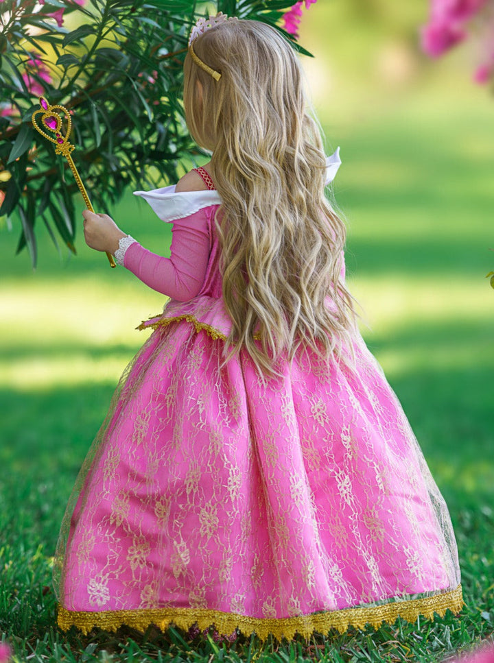 Kids Halloween Costume | Girls Sleeping Beauty Deluxe Princess Gown