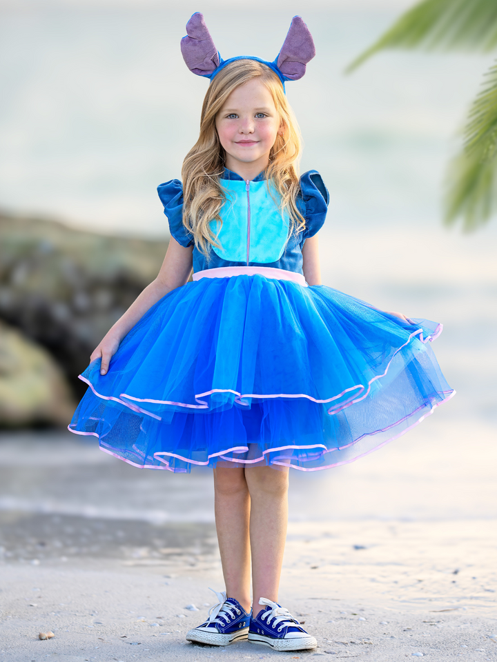 Tropical Trouble Maker Tutu Costume Dress with Headband