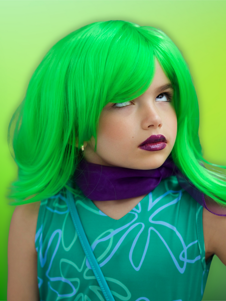 Green Disgust Mood 5-Piece Costume Dress