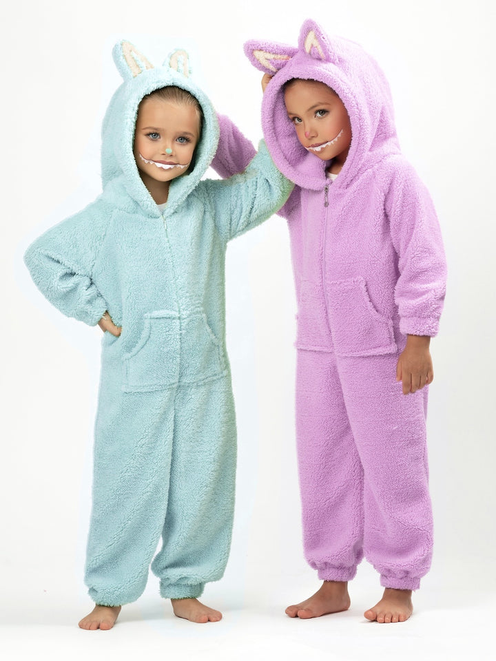 Lilac Fluffy Lil Bubu Hooded Onesie Costume