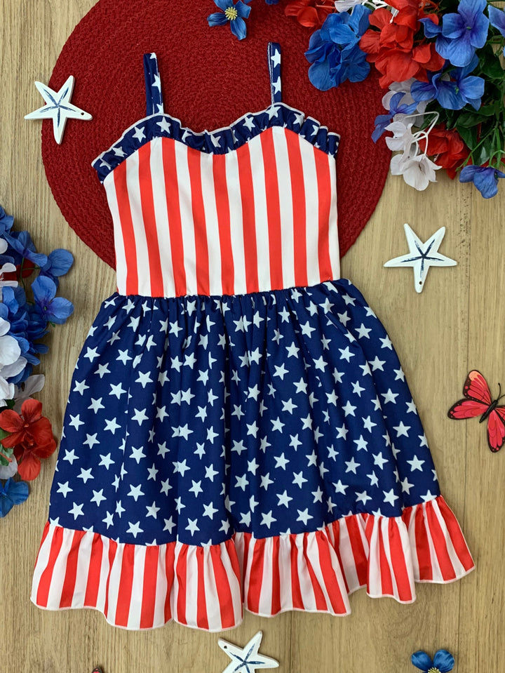 Stars & Stripes Sweetheart Twirl Dress