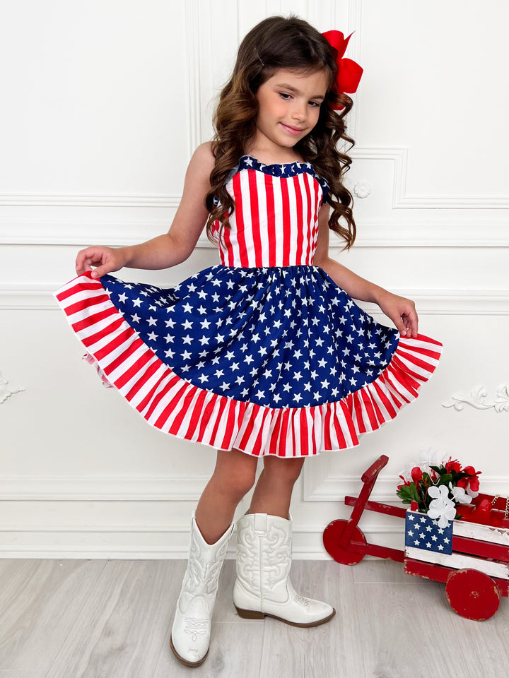 Stars & Stripes Sweetheart Twirl Dress