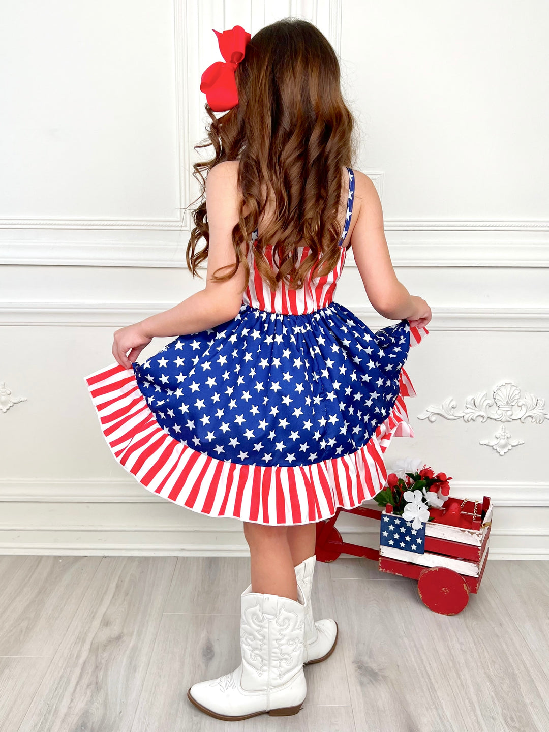 Stars & Stripes Sweetheart Twirl Dress