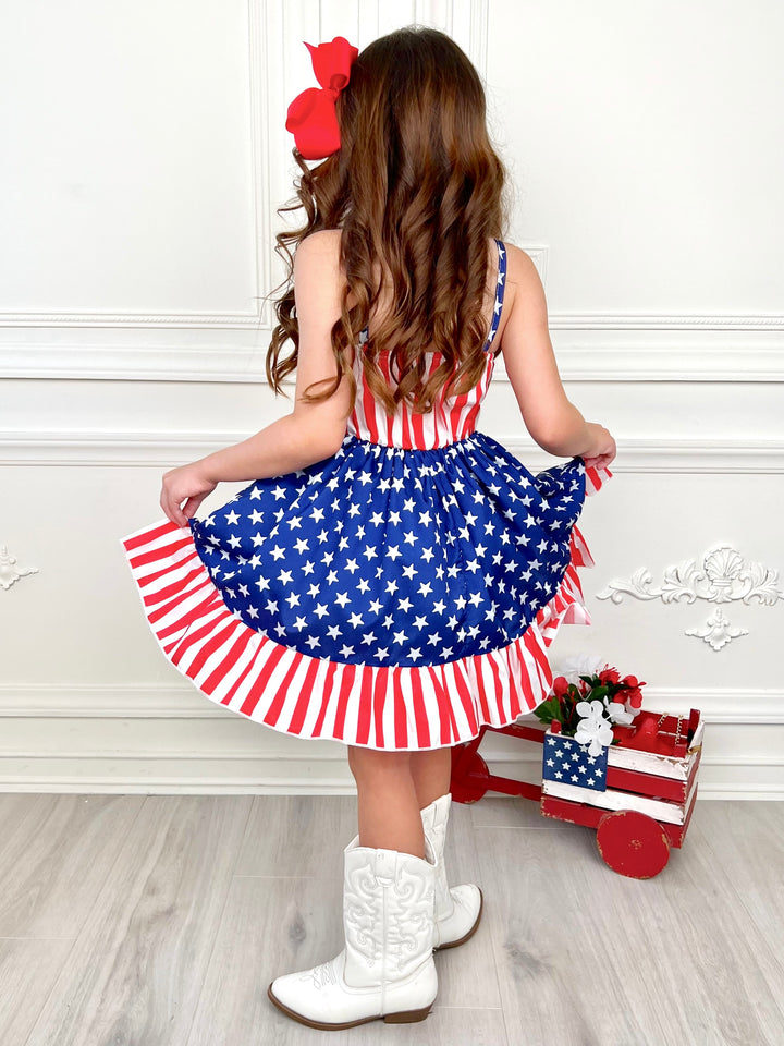 Stars & Stripes Sweetheart Twirl Dress