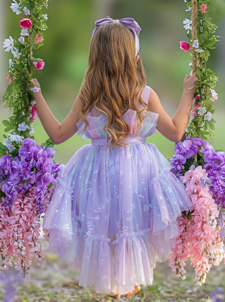 Mia Belle Girls Belted Tutu Dress | Girls Spring Formal Dresses