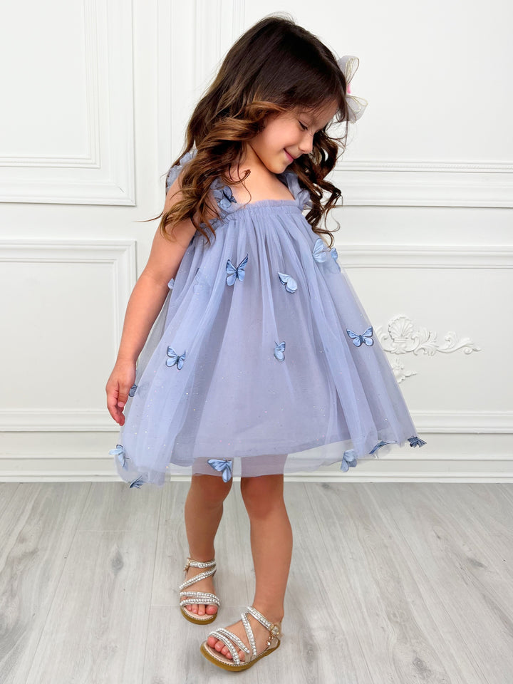 Butterfly Bliss Lilac Tulle Dress