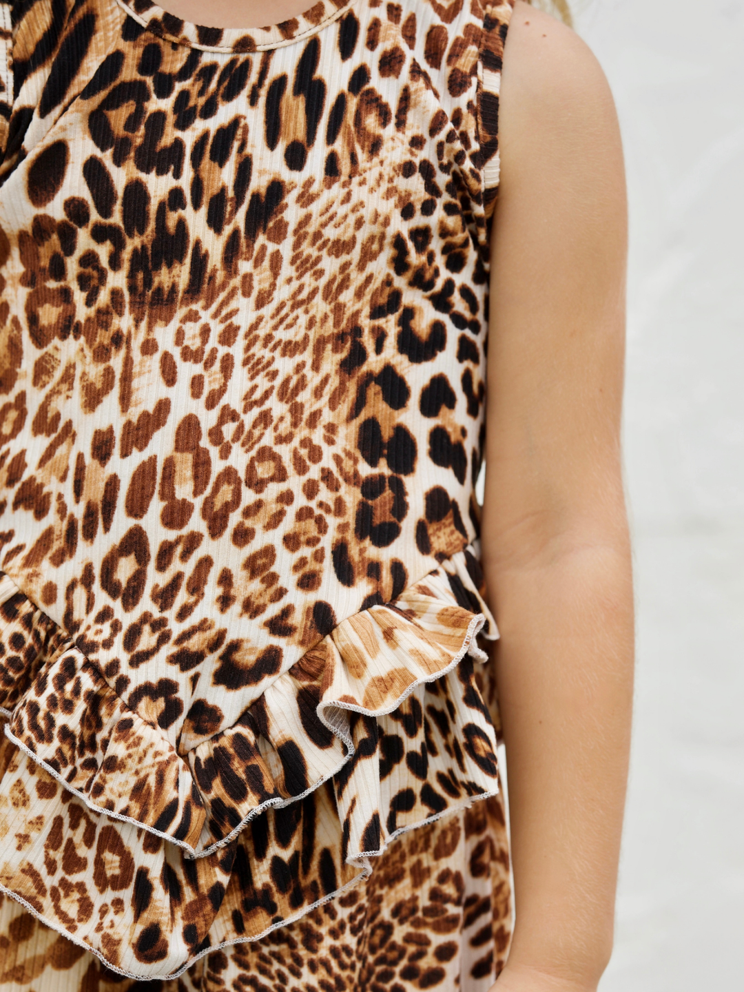 Sway My Way Leopard Ruffle Pants Set