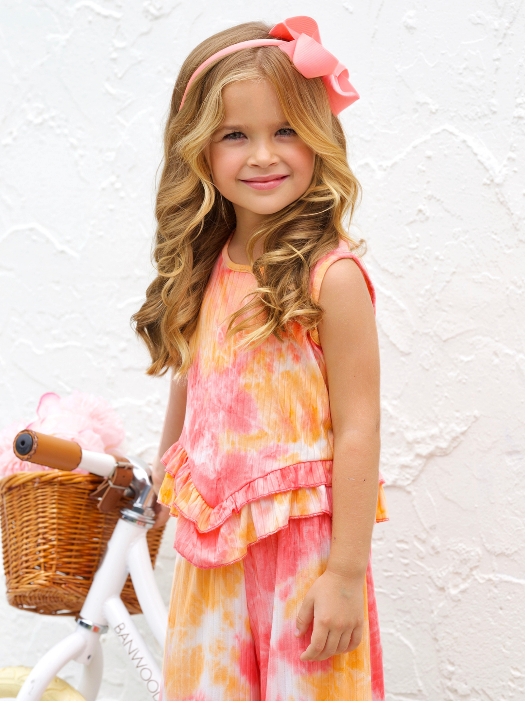 Sway My Way Sunset Swirl Ruffle Pants Set