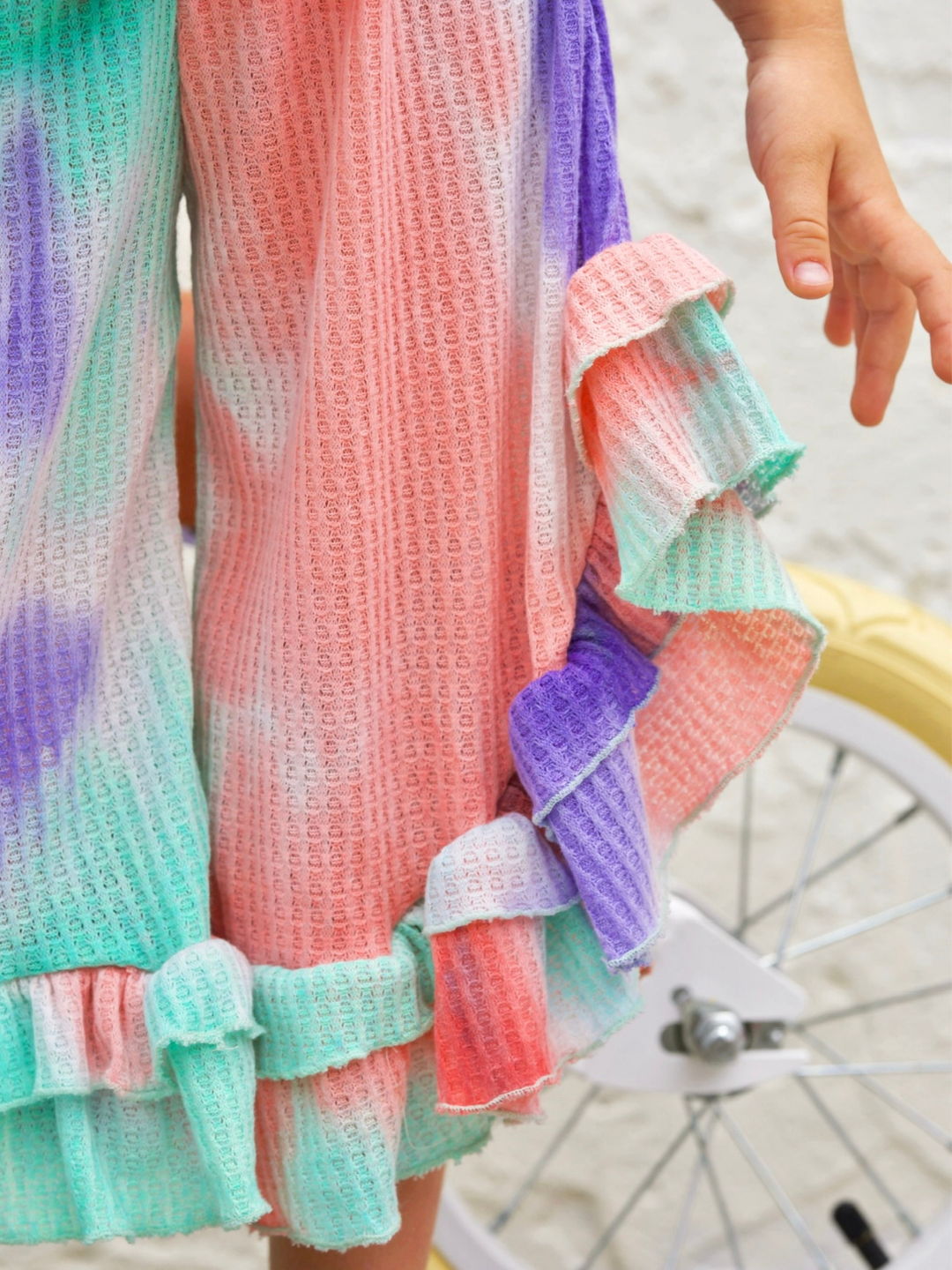 Sway My Way Cotton Candy Swirl Ruffle Pants Set
