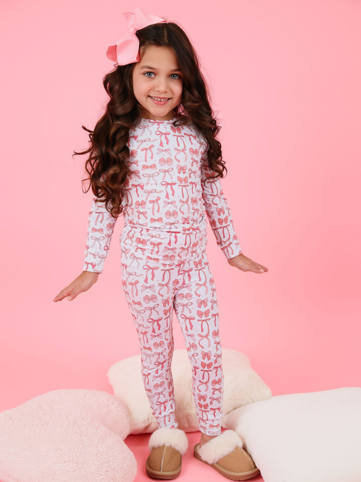 Sweet Bow Dreams Bamboo Cotton Pajama Set