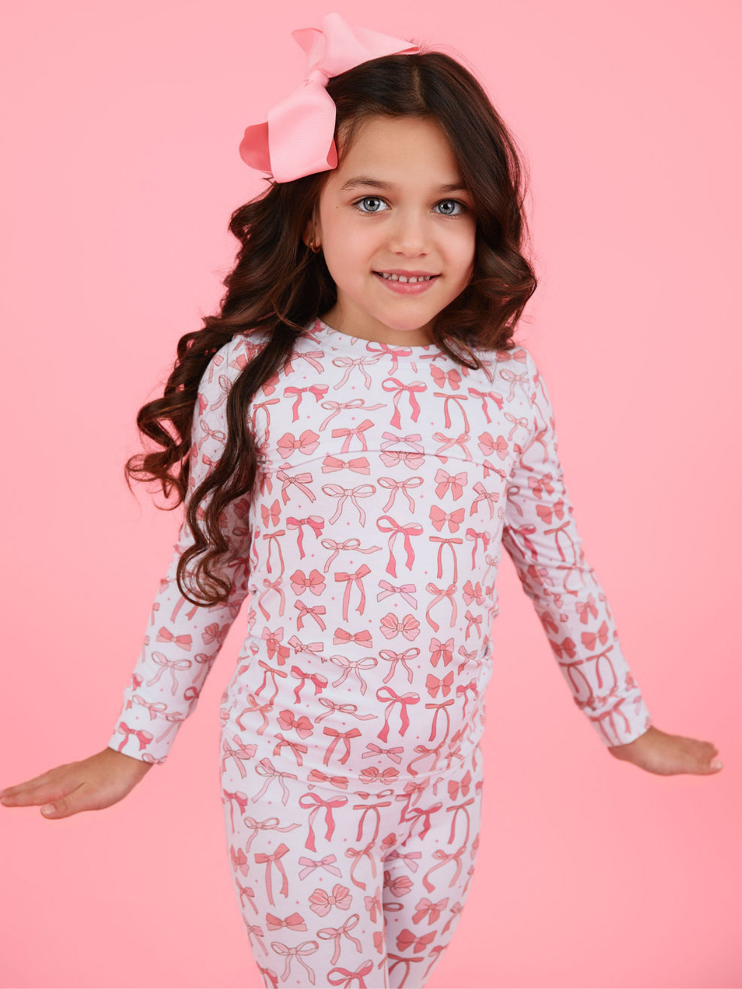 Sweet Bow Dreams Bamboo Cotton Pajama Set