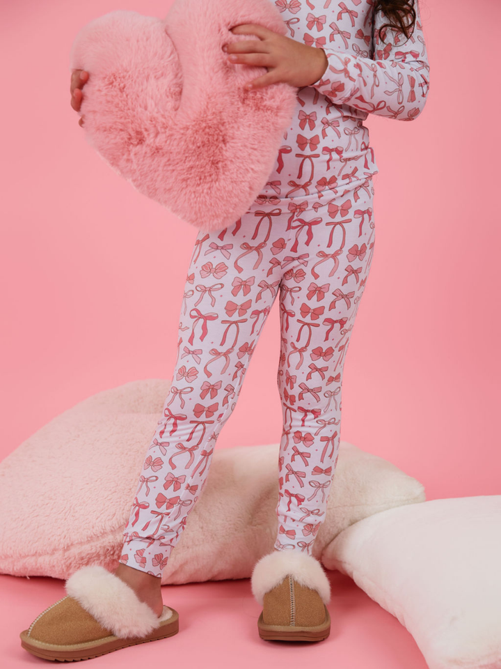 Sweet Bow Dreams Bamboo Cotton Pajama Set