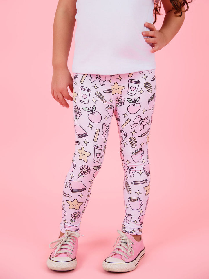 Brains and Bows Ruffle Sleeve Top & Legging Set
