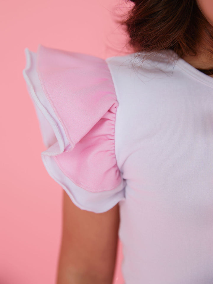 Brains and Bows Ruffle Sleeve Top & Legging Set