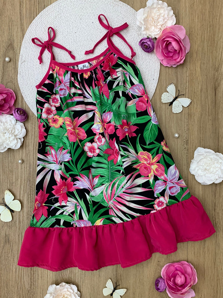 Mommy and Me Paradise Blooms Ruffle Dress