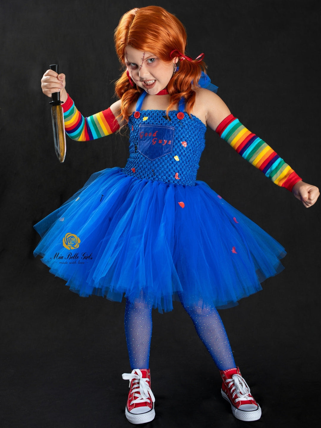Kids Halloween Costumes | Chucky Inspired Tutu Dress | Mia Belle Girls