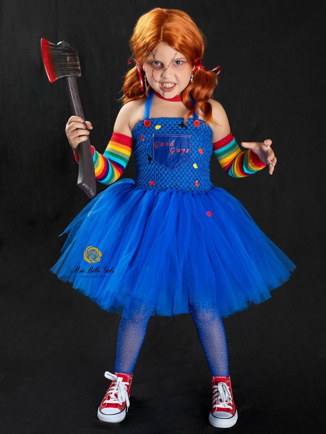 Kids Halloween Costumes | Chucky Inspired Tutu Dress | Mia Belle Girls